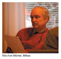 Nils-Axel Mörner, Milkas