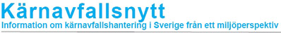 Kärnavfallsnytt